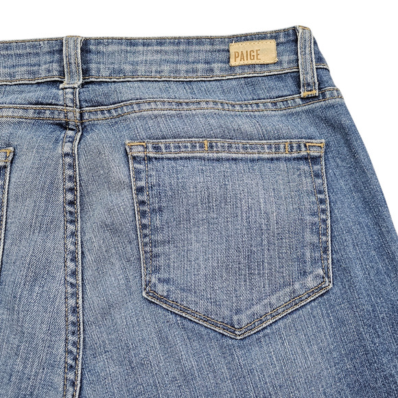 Paige Jeans Womens Size 29 Verdugo Ankle Skinny Distressed Mid Rise Light Wash - Picture 8 of 16